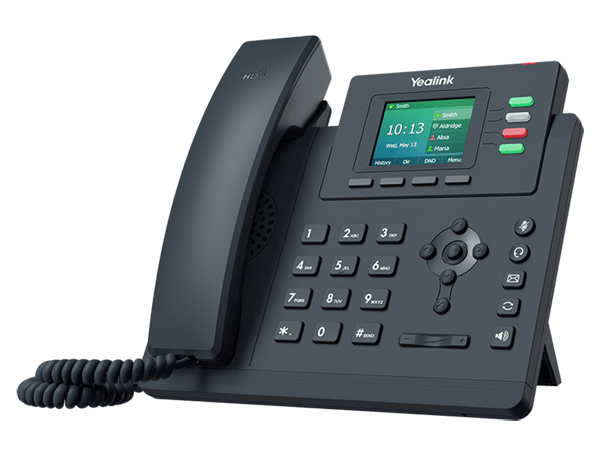 Yealink T33 IP Phone compatible with eve Voice hosted VoIP cloud based phone system